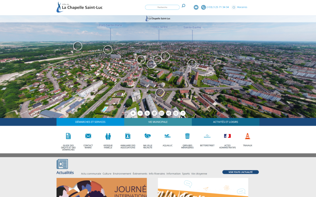 Refonte du site de la Ville de la Chapelle St Luc