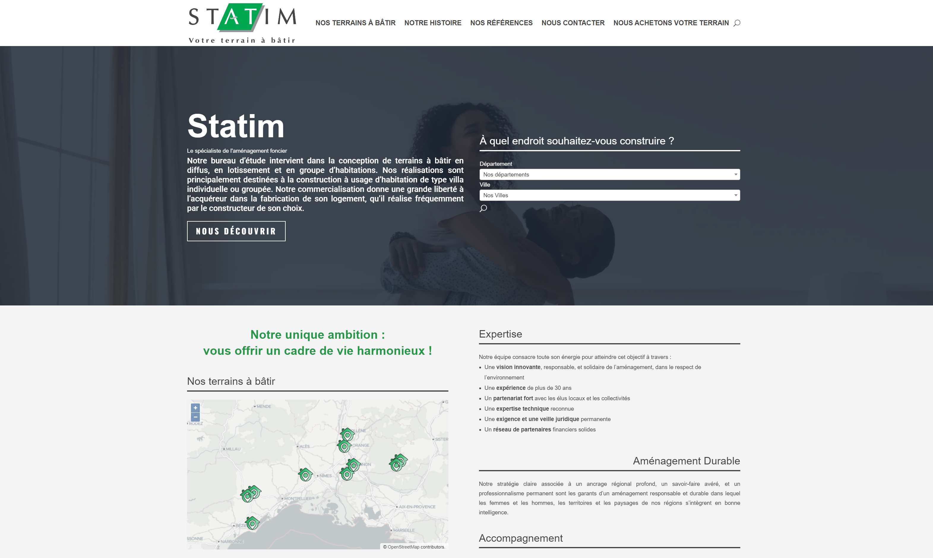 Refonte site wordpress Statim Immobilier