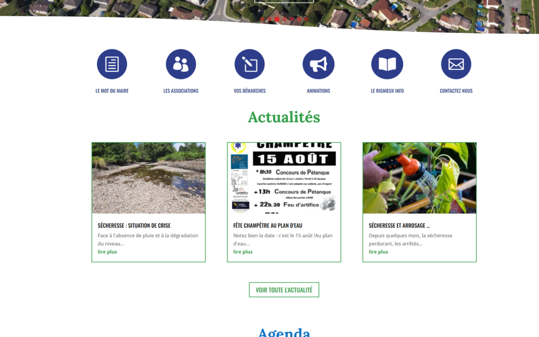 Refonte du site de la Mairie de Rignieux-Le-Franc